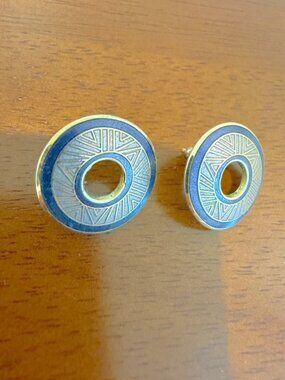 Laurel Burch Vintage Kisumu Circular Stud Earrings